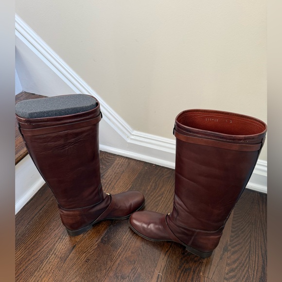 Ralph Lauren Purple Label Zuri Brown Leather Riding Boots size 7 - Picture 4 of 7